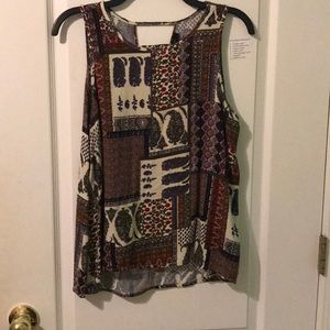 Sleeveless High Low Shirt